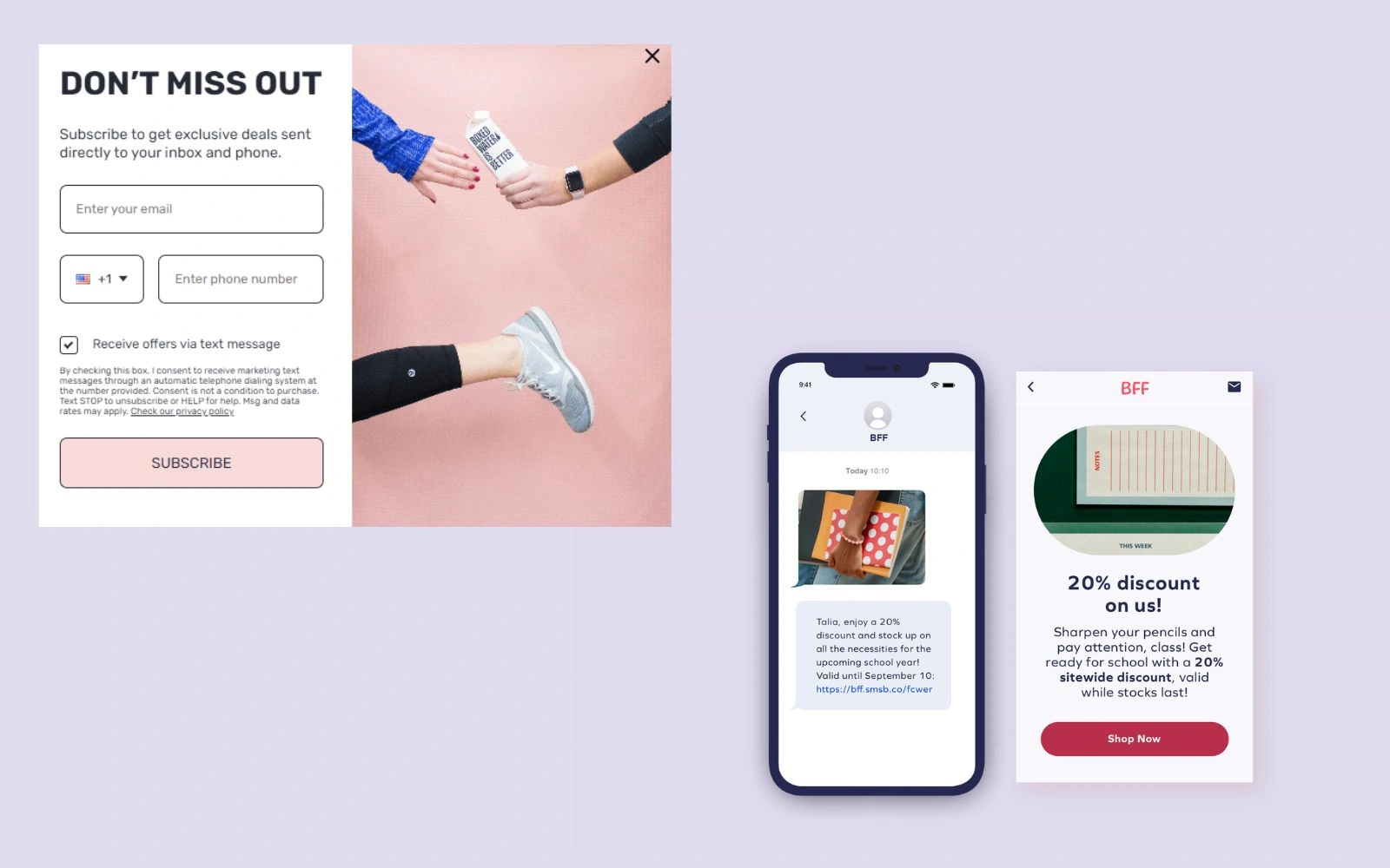 Personalized email/SMS flows
